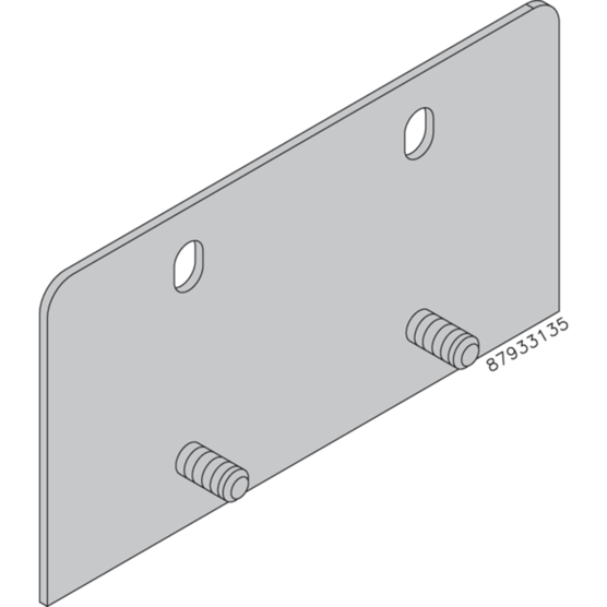 Hoffman AMFK3RL016 | Mounting Bracket Kit, 5.00 fits 16 ga., Gray, Steel