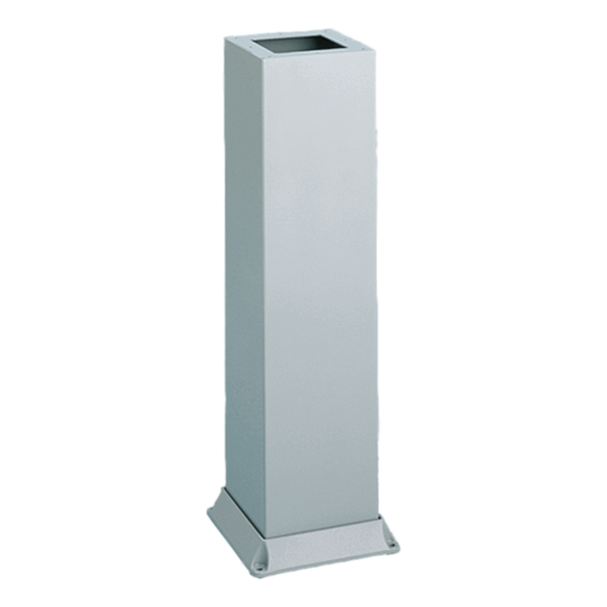 Hoffman AP33B88LG | Bolt-Down Pedestal, 33.00x8.00x8.00, Lt Gray, Steel