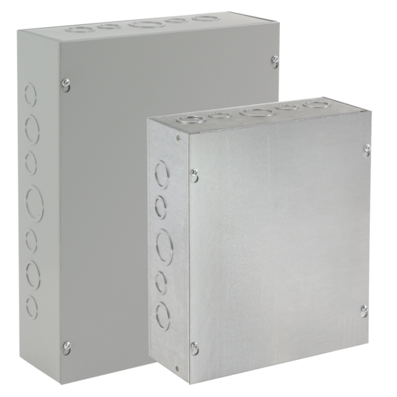 Hoffman ASG10X8X4 | Screw-Cover, Type 1, 10.00x8.00x4.00, Galvanized, with Knockouts