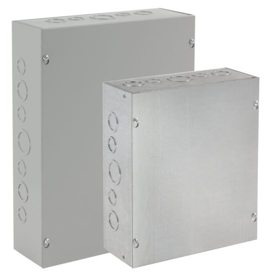 Hoffman ASG16X16X6 | Screw-Cover, Type 1, 16.00x16.00x6.00, Galvanized, with Knockouts