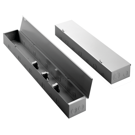 Hoffman AST5403R | Splitter Trough, 3-wire, 400 amps, Type 1, 60" Section, Gray, Steel