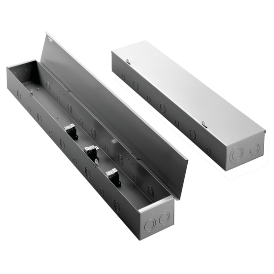 Hoffman AST5603R | Splitter Trough, 3-wire, 600 amps, Type 1, 60" Section, Gray, Steel