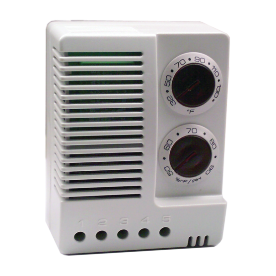 Hoffman ATEMHUM | Electronic Hygrotherm, 3.03X2.36X1.69, Lt Gray, Plastic