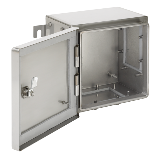 Hoffman ATEX484820SS61 | Zonex ATEX- and IECEx-Certified, Type 4X, 480x480x205mm, 316SS, 1 GP