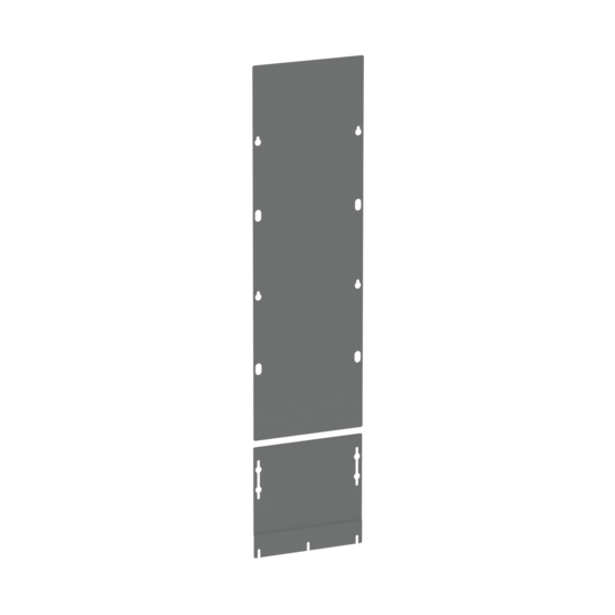 Hoffman AU8418BP | Universal Free-Stand Barrier Panel, 84.00x17.64, Gray, Steel