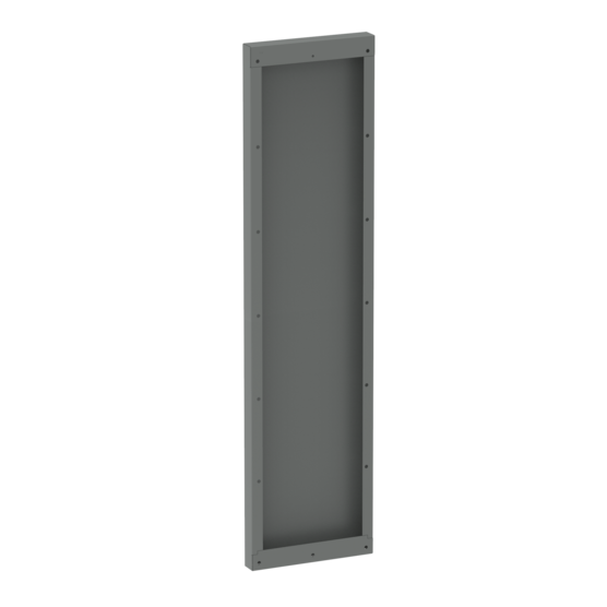 Hoffman AU8418EPT | Universal Free-Stand Formed End Plate, 84.13x18.11x2.50, Gray, Steel