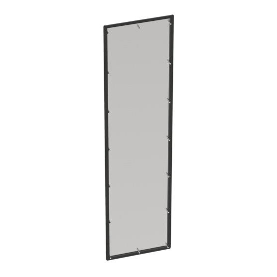Hoffman AU8418FEPSS | Universal Free-Stand Flat End Plate, 84.13x18.11, Stainless Steel 304