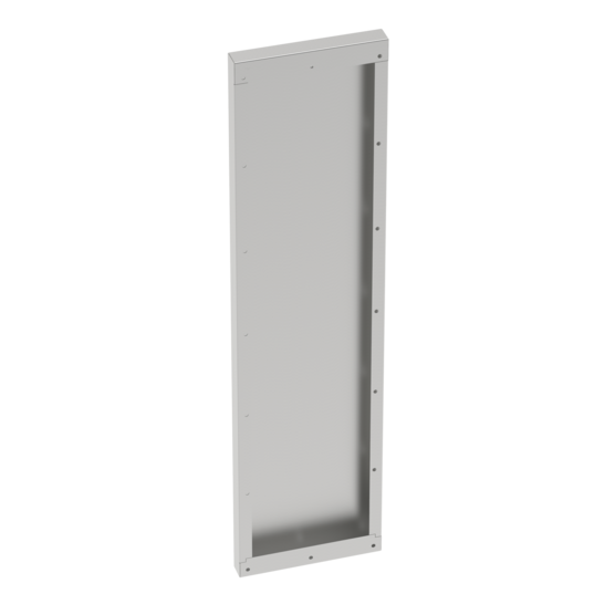 Hoffman AU8424EPTSS | Universal Free-Stand Formed End Plate, 84.13x24.13x2.50, Stainless Steel 304