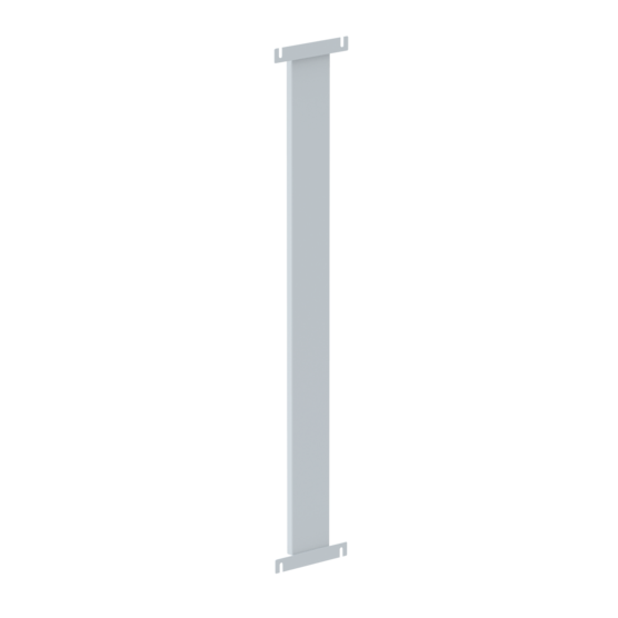 Hoffman AU84FP | Universal Free-Stand Filler Panel, 72.00x10.50, White, Steel