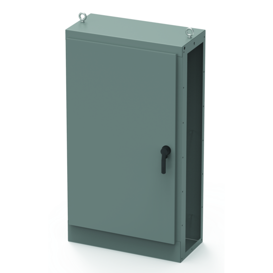 Hoffman AU84X4024BLP | Universal Free-Stand Both Sides Open, 84.13x39.76x24.13, Gray, Steel