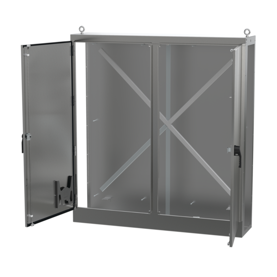 Hoffman AU84X7818RSSLP | Universal Free-Stand Right Side Open, 84.13x77.99x18.11, Stainless Steel 304