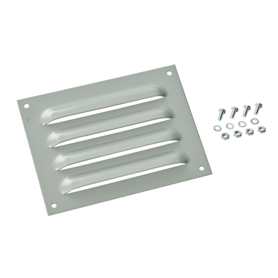 Hoffman AVK66SS6 | Louver Plate Kits, 7.88x7.50, SS Type 316