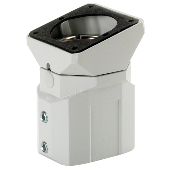 Hoffman CCS2FC15LG | Compact Series 2 Flange Coupling, 15-Degree, fits 45x60mm, Lt Gray, Aluminum