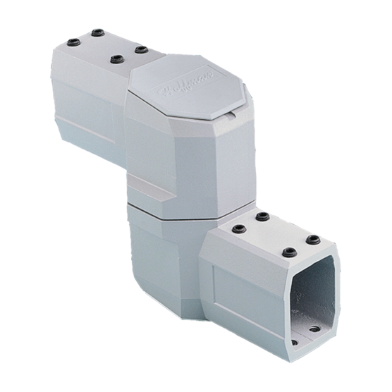 Hoffman CCS2IJLG | Compact Series 2 Intermediate Joint, fits 45x60mm, Lt Gray, Aluminum
