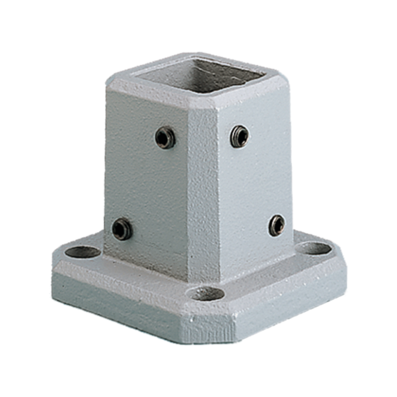 Hoffman CCS8BBLG | Compact Series 4 Base Bracket, fits 80x80mm, Lt Gray, Steel
