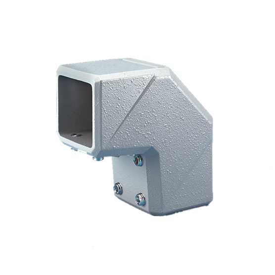 Hoffman CCS8ELLG | Compact Series 4 Elbow, fits 80x80mm, Lt Gray, Aluminum