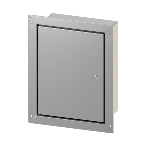 Hoffman CFM12126 | Concept Flush-Mounted Enclosures, 12.00x12.00x6.00, Gray, Steel