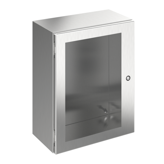Hoffman CSD20166WSS | Concept 304 SS, Window-Door, 1/4 Turn Latch, Type 4x, 20x16x6