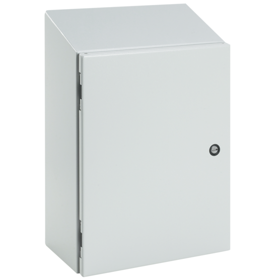 Hoffman CSD20208ST | Concept Sloped-Top, Type 4, 20.00x20.00x8.00, Lt Gray, Steel