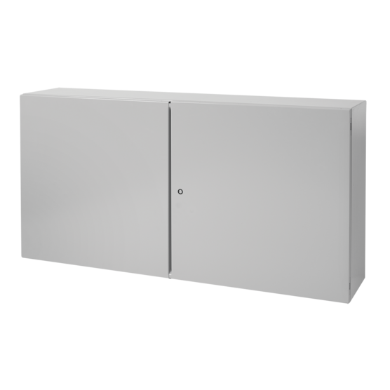 Hoffman CTD30488LG | Concept Two-Door Enclosures, 30.00x48.00x8.00, Lt Gray, Steel