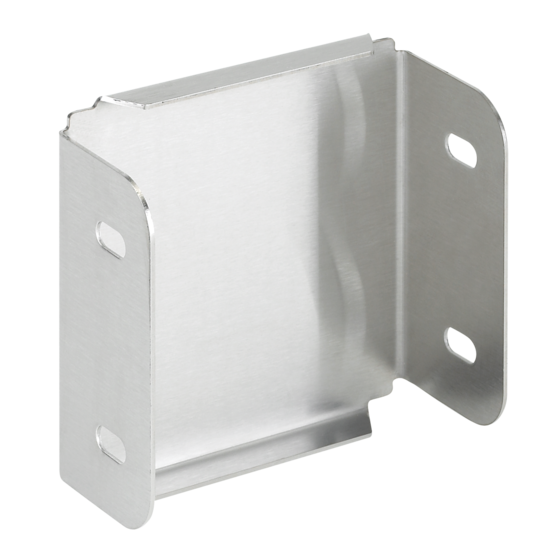 Hoffman CTS44CPRSS | Closure Plate, 4.00x4.00, SS Type 304, Sloped Top Right