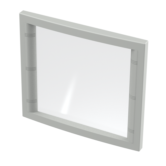 Hoffman CWF3136LG | Concept Fixed Window Kit, Type 4, fits 310x360mm, Lt. Gray, Aluminum