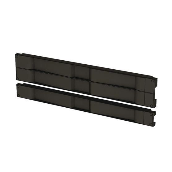 Hoffman D19BPT1RU | Tool-less (Snap-in) Blanking Panels for 19-in. Racks, fits 1RU, Plastic