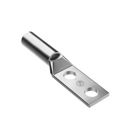 Hoffman DGCL62 | Compression Lugs, Fits #6 Cable, 1.00 Hole-to-Hole C/C, Copper, Blue