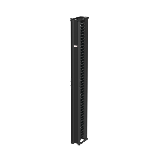 Hoffman DV6S7 | CableTek Vertical Cable Manager, 6.00x84.00, Black, Composite, Single