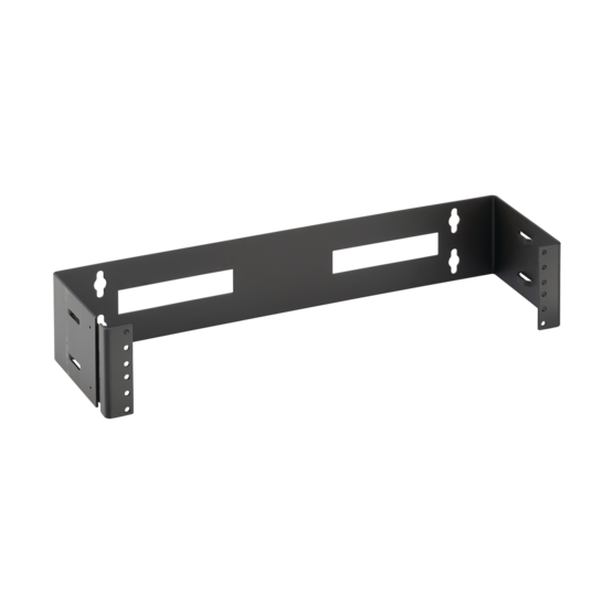 Hoffman E19HPM8U | 19-in. Hinged Wall-Mount Panel, 19in, 8U, Black, Steel