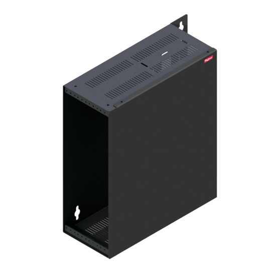 Hoffman E19SM4U | 19-in. Side-Mount Cabinet, 19in, 4U, Black, Steel
