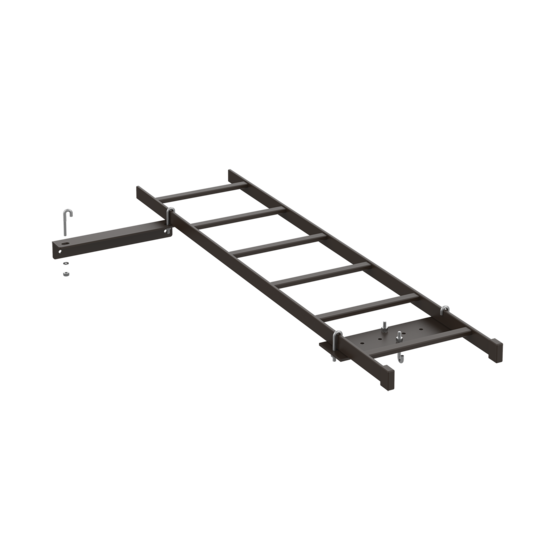 Hoffman E45RUBKIT | Rack-to-Wall Kit, 13.50x4.00x3.50, Black, Steel