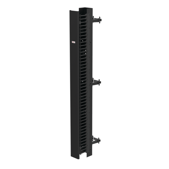 Hoffman EC6D7 | CableTek-EC Vertical Cable Manager, 84.00x6.00x9.00, Black, Steel, Double