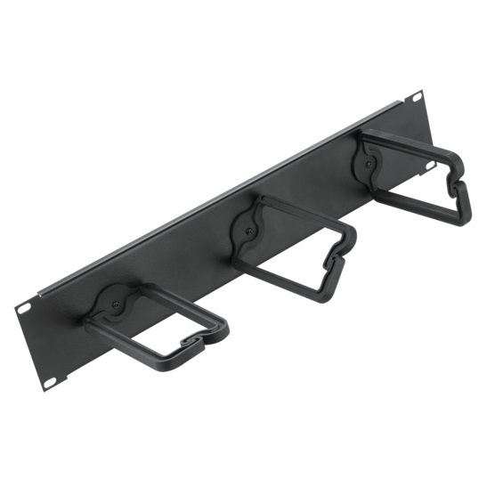 Hoffman ECM19DR2U | D-Ring Assembly, fits 19in rack, 2U, Black, Steel