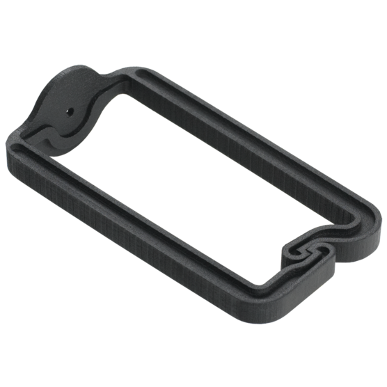 Hoffman ECM3DR10 | D-Ring Cable Managers, 1.72x3.50, Plastic