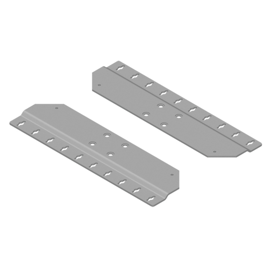 Hoffman EMB1 | ComLine Wall Mounting Bracket, 1.73x30.20x21.26, Lt Gray, Aluminum