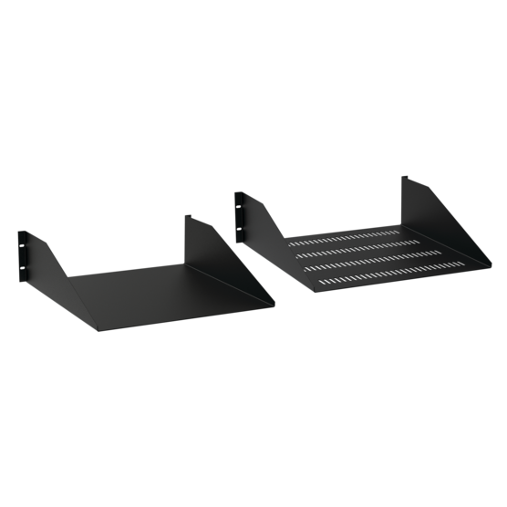 Hoffman EMSV1922 | Rack-Mount Steel Shelf, 19.00x22.00, Black, Steel, Vented