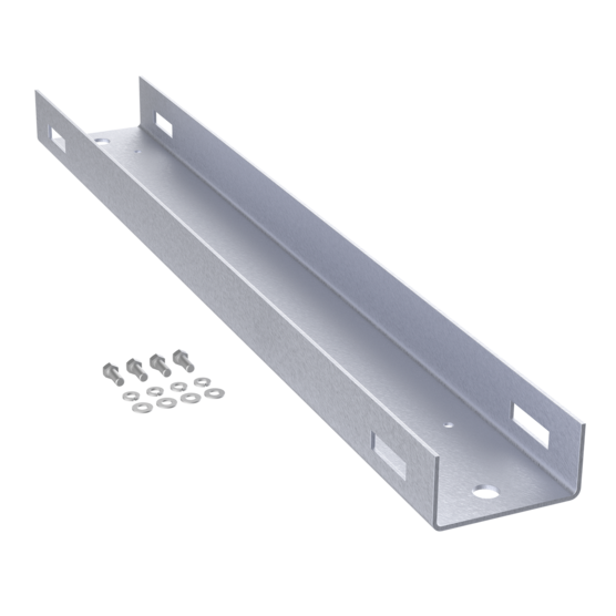 Hoffman EPMC9 | ComLine Pole-Mount Channel, fits 900mm, Gray, Aluminum
