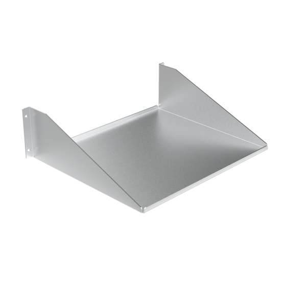 Hoffman ESH19V | Single-Sided Steel Vented Shelf, fits 19" rack, Black, Steel