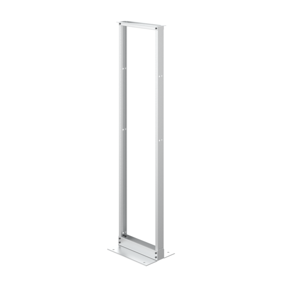 Hoffman EVR19FM45U | 2-Post Open Frame Rack, 84.00x20.25x15.00, Mill, Aluminum