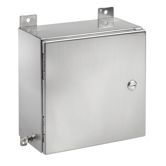 Hoffman EXE12126SS61 | ZonEx ATEX- and IECEx-Certified Hinged Cover Type 4X, 12x12x6, SS Type 316