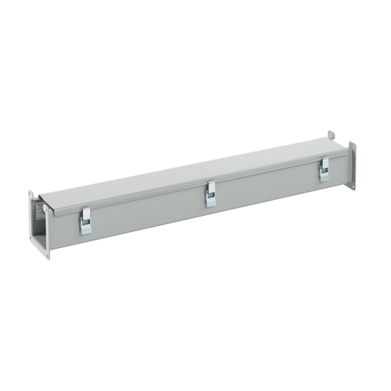 Hoffman F126L36 | Straight Section, Lay-in Hinged-Cover, Type 12, 12.00x6.00x36.00, Gray, Steel