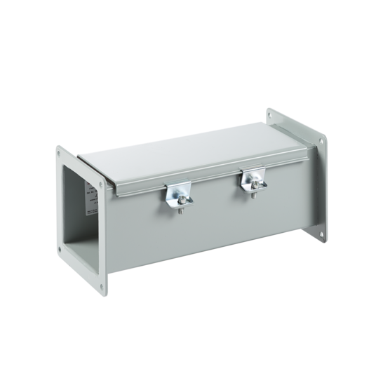 Hoffman F22W12 | Feed-Through, Type 12 Wireway Straight Section, 2.50x2.50x12.00, Gray, Steel