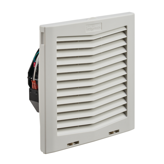Hoffman HF1048514 | HF10 Side-Mount Filter Fan, 48V, 103 CFM, Lt Gray