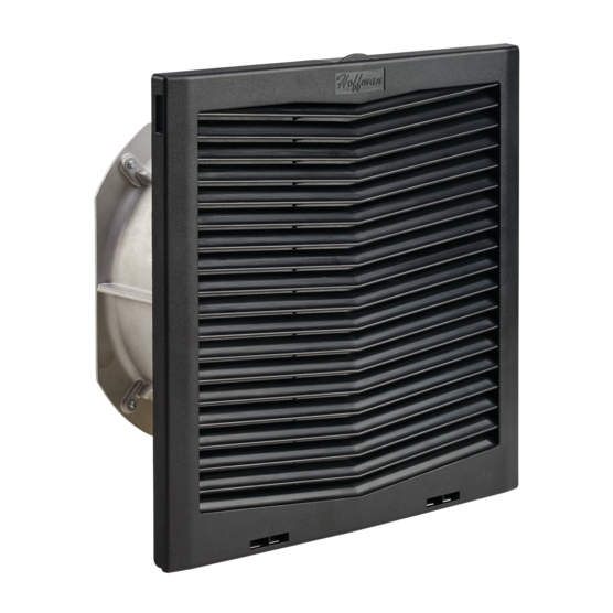 Hoffman HF1316513R | HF13 Side-Mount Filter Fan, 115V, 149 CFM, Reverse Flow, Black