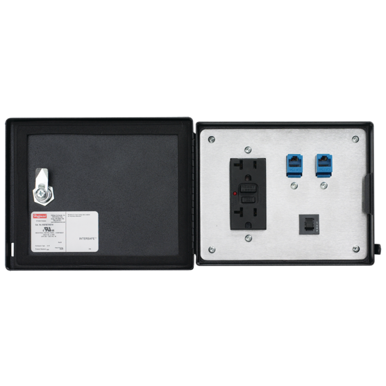 Hoffman HGF5ETHETHSS | InterSafe Data Interface Port for Ethernet, GFCI, SS Type 304