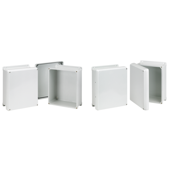 Hoffman HJ1210WLG | Flat Cover with Screws, Type 4X, 11.68x9.69x4.62, Fiberglass