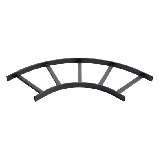 Hoffman L90HB12BLK | 90-Degree Horizontal E-Bend Section (cULus Classified), fits 12.00, Black, Steel