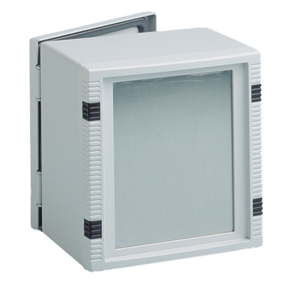 Hoffman LBF1616 | Fixed HMI Bezel for InLine HMI, fits 166x160mm, Zinc