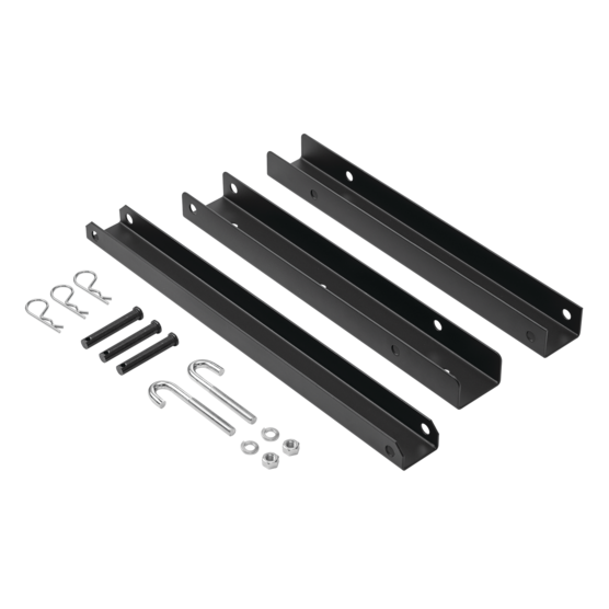 Hoffman LMTSB24B | Modular Triangle Support Bracket Kit, fits 24.00, Black, Steel